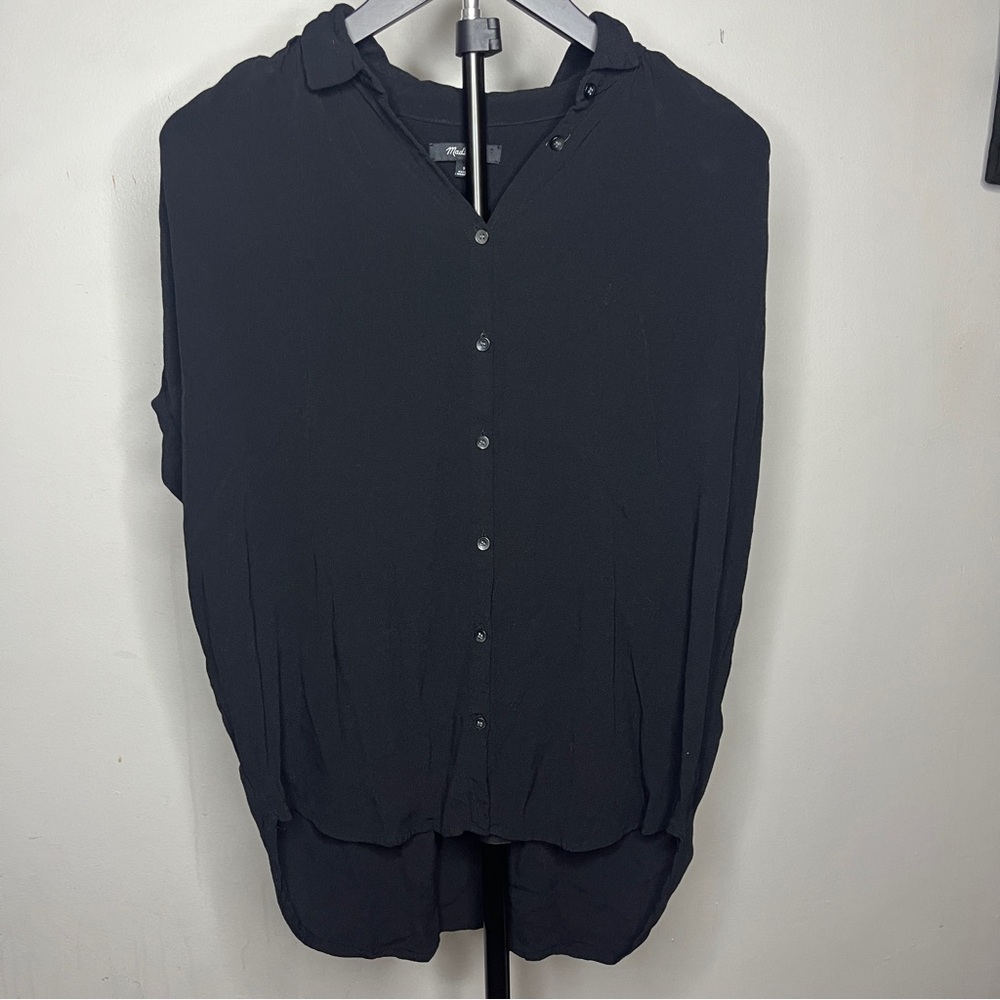 Madewell Black Button-Down Shirt Size Small
